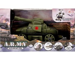 Toi-Toys Militaire Tank - 23 cm - Groen