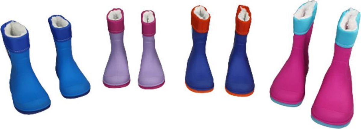 Warme kinderlaarzen - Blauw / Donkerblauw- Maat 25 - Laarzen | bol.com