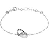 Glams Armband Rondjes 1,1 mm 16 + 3 cm - Zilver