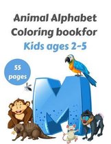 Animal Alphabet Coloring book for Kids ages 2-5