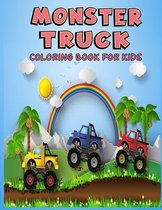Monster Truck Coloring Book For Kids: Coloring Book for Kids Ages 4-8