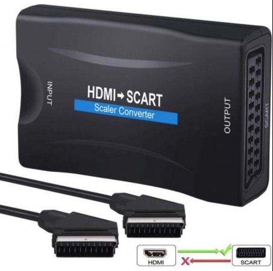 HDMI naar SCART converter - HDMI Converter - 1080p Scart to HDMI - Scart  Omvormer -... | bol.com