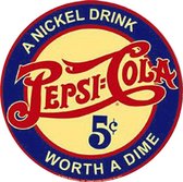 Pepsi-Cola Metalen Bord 60 cm