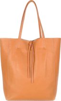 Lily Lederen shopper- camel