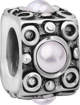 Quiges - 925 - Zilveren - Bedels -Sterling zilver - Beads - Kunstparel Ornament Kraal Charm - Geschikt – voor - alle bekende merken - Armband Z268