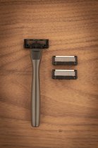 WShave startset heren - scheerset - houder - 3 x 6-blade scheermesjes - het perfecte vaderdag cadeau