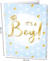 Window sign - raambord -  huldebord - It's a boy - jongen baby - geboorte