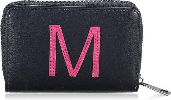 Mooie portemonnee - op de voorkant de letter M - met ritssluiting - voorzien van 7 vakjes - afmeting 13cm x 9 cm - Leuk voor uzelf of Bestel Een Kado