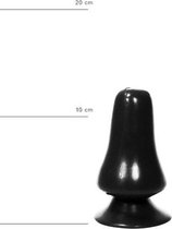 Bundle - All Black - All Black Buttplug 12 cm - Zwart met glijmiddel