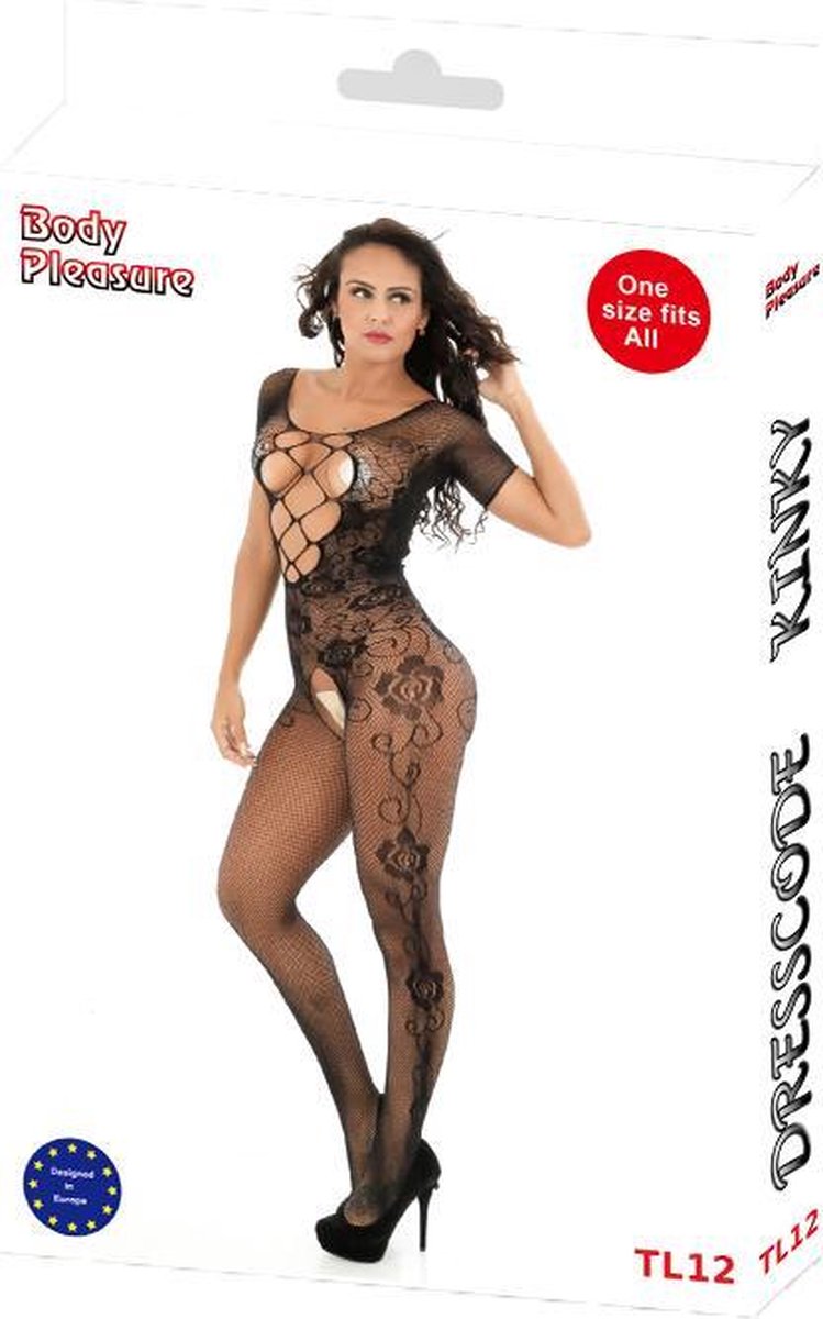 Goedkoopste Body pleasure Strakke Bodystocking - zwart - one size fits all