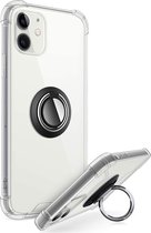 iPhone 12 hoesje Kickstand Ring shock proof case transparant magneet