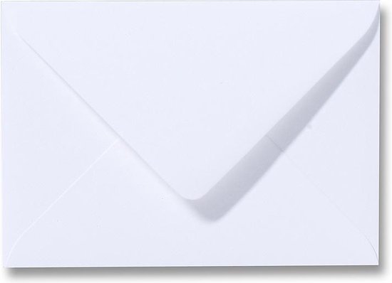 echo ten tweede Ongeldig Benza Wenskaart Enveloppen - langwerpig 16,2 x 11,4 cm = C6 - Wit - 100  stuks | bol.com