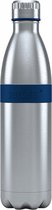 Boddels TWEE Thermosfles drinkfles - 0,8 liter - RVS/Blauw