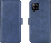 Samsung Galaxy A42 5G Hoesje - Mobigear - Slim Magnet Serie - Kunstlederen Bookcase - Blauw - Hoesje Geschikt Voor Samsung Galaxy A42 5G