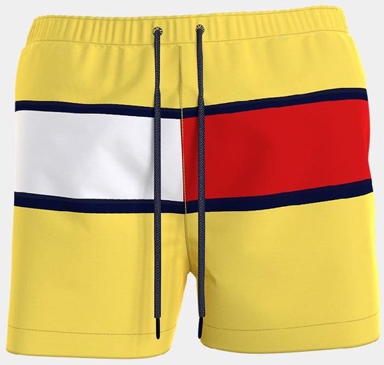 Tommy Hilfiger zwembroek heren flag - neon geel | bol.com
