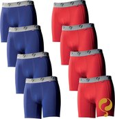 Quick Q1905 Bodywear Hommes Boxers 8-Pack Blauw Rouge