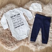 MM Baby cadeau geboorte meisje jongen set met tekst aanstaande zwanger kledingset babykleding Huispakje | Kraamkado | Gift Set babyset kraamcadeau pakje babygeschenk babygeschenkse