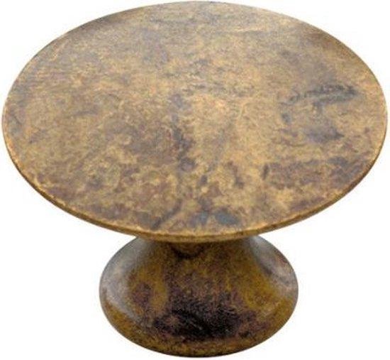 Bouton de meuble de décoration AVENUE | modèle "Loiret" | Ø 28 mm | vieux laiton