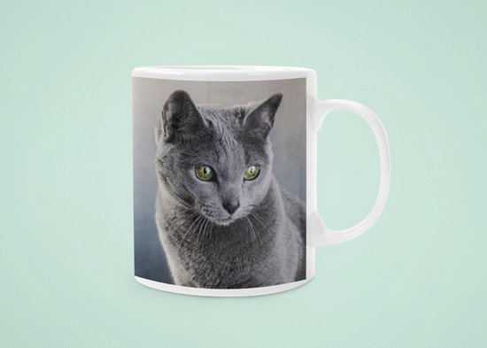 Mug - Russian Blue - Mug chat - Russian Blue - Astuce cadeau pour les  amoureux des chats | bol.com