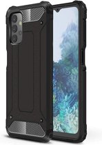 Samsung Galaxy A32 5G Hoesje Zwart - Anti-Shock Hybrid Armor Back Cover