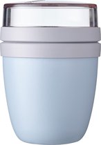 Mepal – Lunchpot Ellipse mini – Praktische muesli beker to go – Nordic blue – Geschikt voor vriezer, magnetron en vaatwasser.