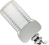 SAMSUNG - LED Straatlamp Slim - Nicron Unato - 150W - Helder/Koud Wit 6400K - Waterdicht IP65 - Mat Grijs - Aluminium