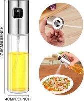 RVS Olijfolie Sprayer - Olieverstuiver - Oliespuit - Barbeque/BBQ en Keuken Accessoire - Spray - Voor Salades en Pastas - Olijfoliespuit - Olijfoliepomp