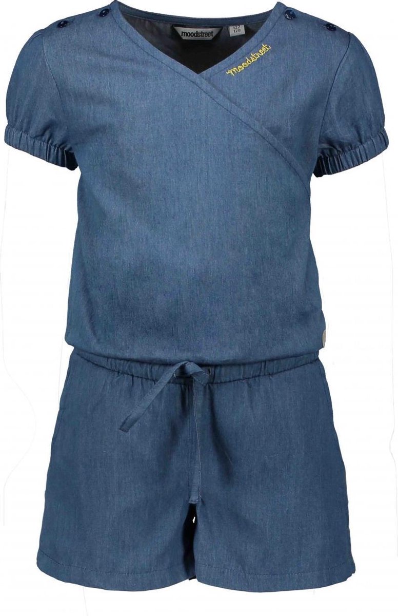 Moodstreet Meisjes jurken & tunieken Moodstreet MT denim playsuit Soft Blue 86/92