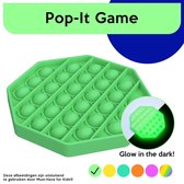 Must-Have for Kids® | Pop It "Glow" Achthoek - Pop It - Glow In The Dark - Speelgoed Meisjes & Jongens - Fidget Toys - Fidgets - Anti Stress Speelgoed