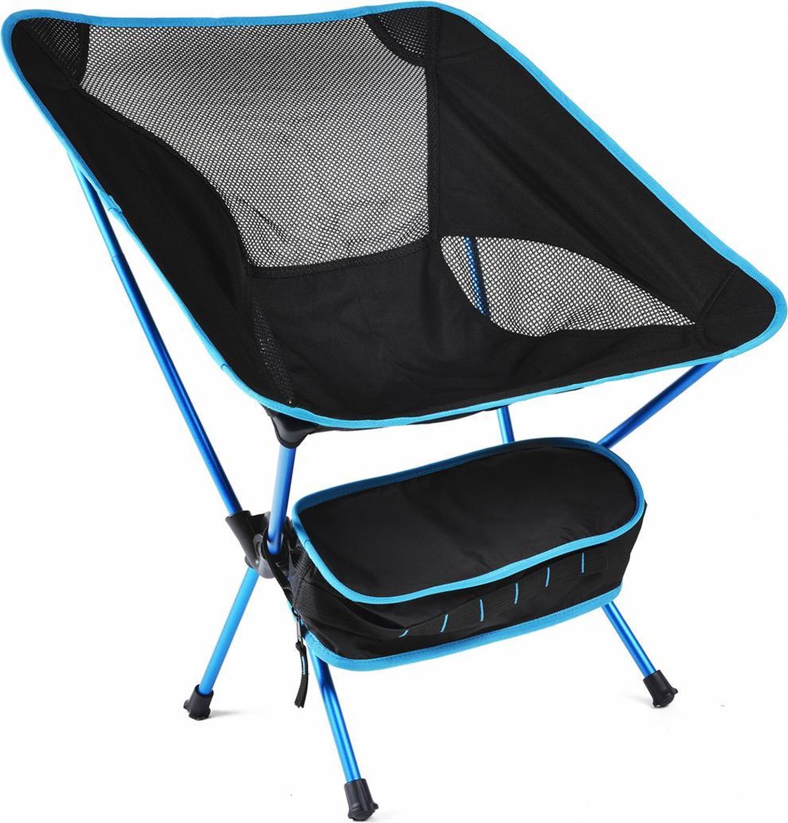 Campingstoel - Opvouwbaar - Draagkracht tot 110 kg - Zwart