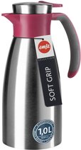 Emsa 512576 Thermoskan, 1 L, Roestvrij Staal, Soft Grip, Framboos