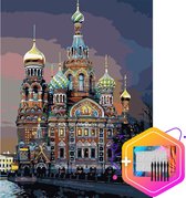 Pcasso ® Moskou - Schilderen Op Nummer – Incl. 6 Ergonomische Penselen & Geschenkverpakking - Schilderen Op Nummer Volwassenen – Schilderen Op Nummer Dieren – Kleuren Op Nummer – 4