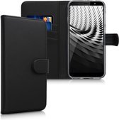 kwmobile telefoonhoesje voor HTC U12 Life - Hoesje met pasjeshouder in zwart - Wallet case