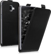 kwmobile hoesje voor met Samsung Galaxy J6+ / J6 Plus DUOS - Flip cover met magnetische sluiting in zwart