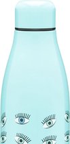 Quy Cup - 500ml Thermosfles “Eyes” Blauw12 uur heet 24 uur koud herbruikbaar RVS fles (304)