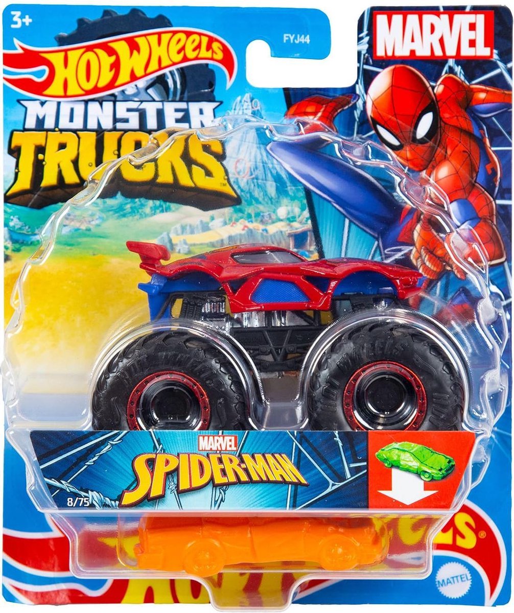 Hot Wheels Monster Jam truck Marvel Spiderman