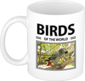 Papegaaien mok met dieren foto birds of the world