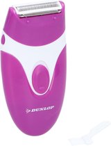 Dunlop Ladyshave -Scheerapparaat voor Vrouwen - Afgerond Scheerblad - op Batterijen  (2xAAA excl.)