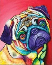 Diamond painting 30 x 40 cm - Bulldog