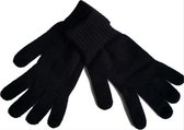 Handschoen met vingers one size- zwart