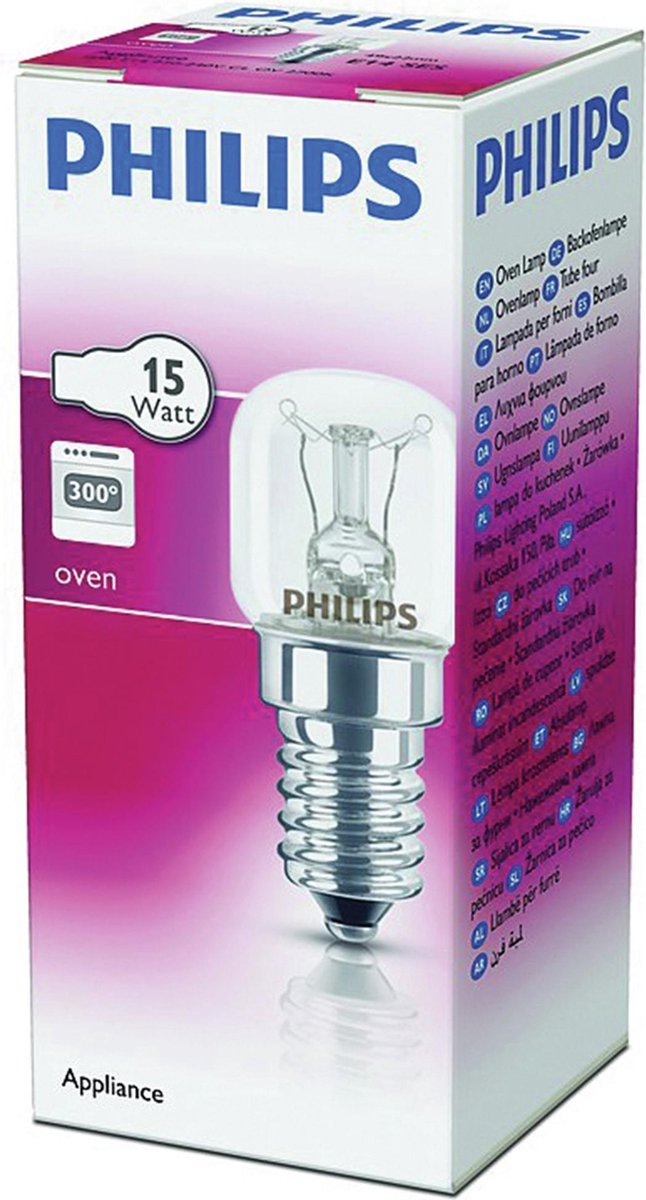 Woedend Verzamelen hemel Philips Helder Bakovenlamp 15W E14 | bol.com