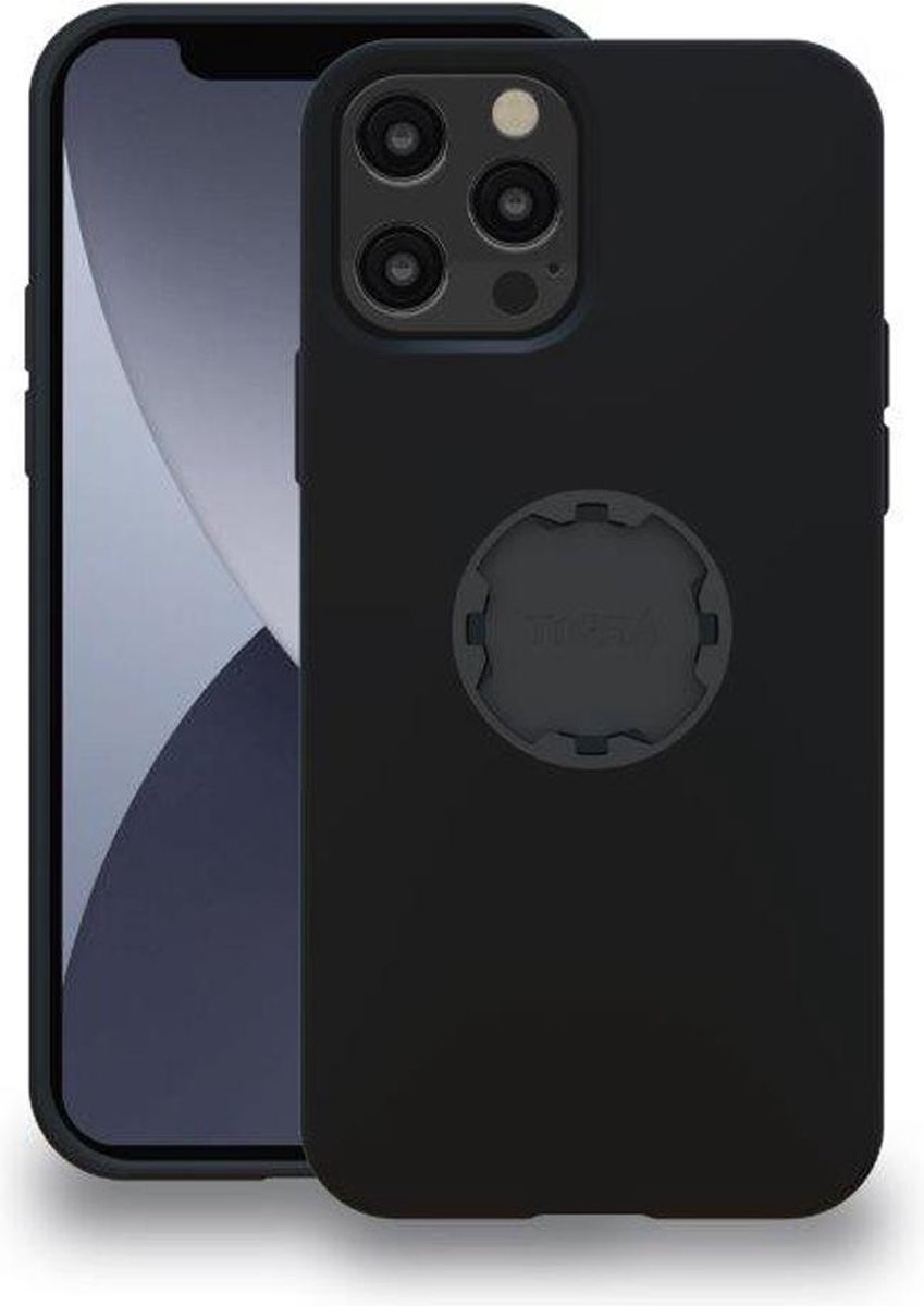 Tigra Mountcase 2 Telefoonhoesje geschikt voor Apple iPhone 12 Shockproof Hardcase Hoesje - Zwart