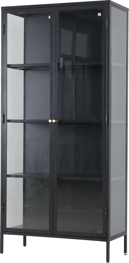 staal met tempered glas 90x40x190 | bol.com