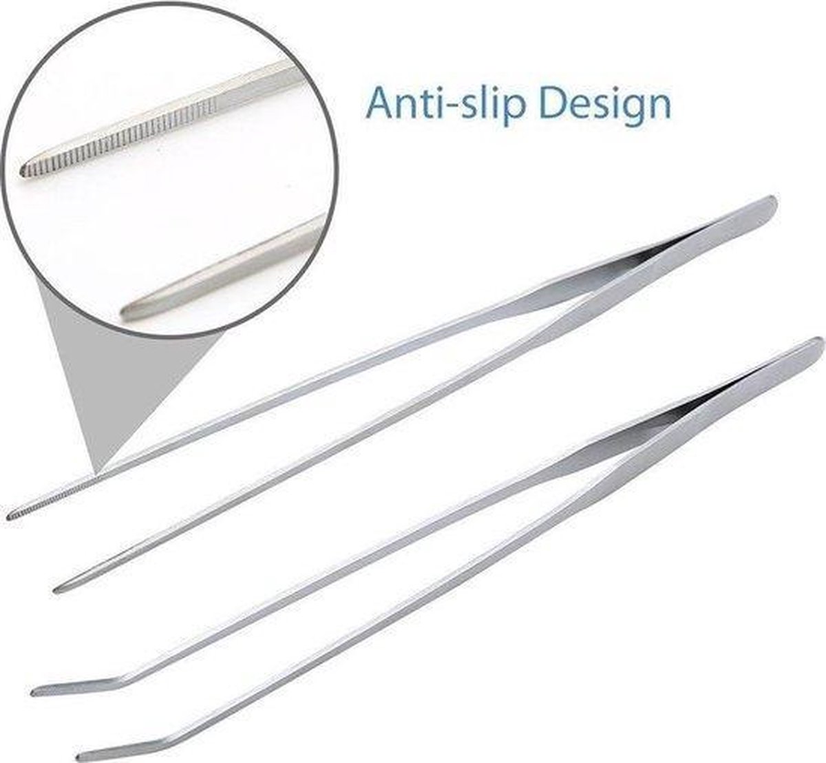 Roestvrij staal Water Gras Schaar, Aquatische Plant Trimmen Tool voor Aquarium Rechte Elleboog Wave Head Lange Schaar (Rechte Schaar