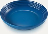 Le Creuset  Aardewerken diep bord - 4 stuks - in Marseilleblauw 22cm