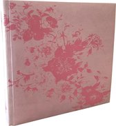 Fotoalbum, 26x26cm, losbladig, met viooltjesprint