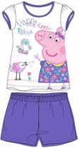 Peppa Pig shortama - paars - maat 122