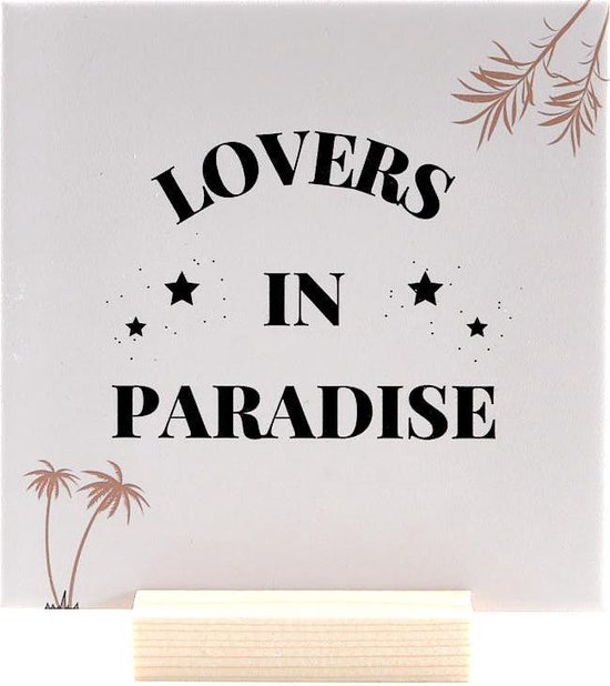 Tegel lovers in paradise - -decoratie -keramische tegel -... bol.com