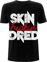 Skindred Heren Tshirt -L- Skin Funkin' Dred Zwart