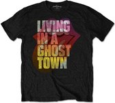 The Rolling Stones Heren Tshirt -XL- Ghost Town Zwart
